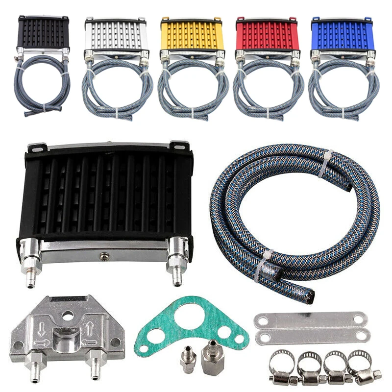 CNC алюминиевый двигатель масляный кулер охлаждение радиатора наборы для 50cc 110cc