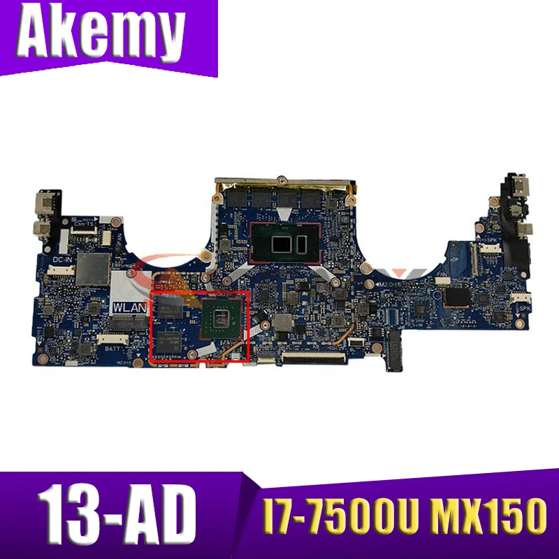

Материнская плата для ноутбука HP ENVY 13-AD 13T-AD 926318-601 926318-501 926318-001 6050A2919201 HSN-I128 8 Гб MX150/2 ГБ GPU