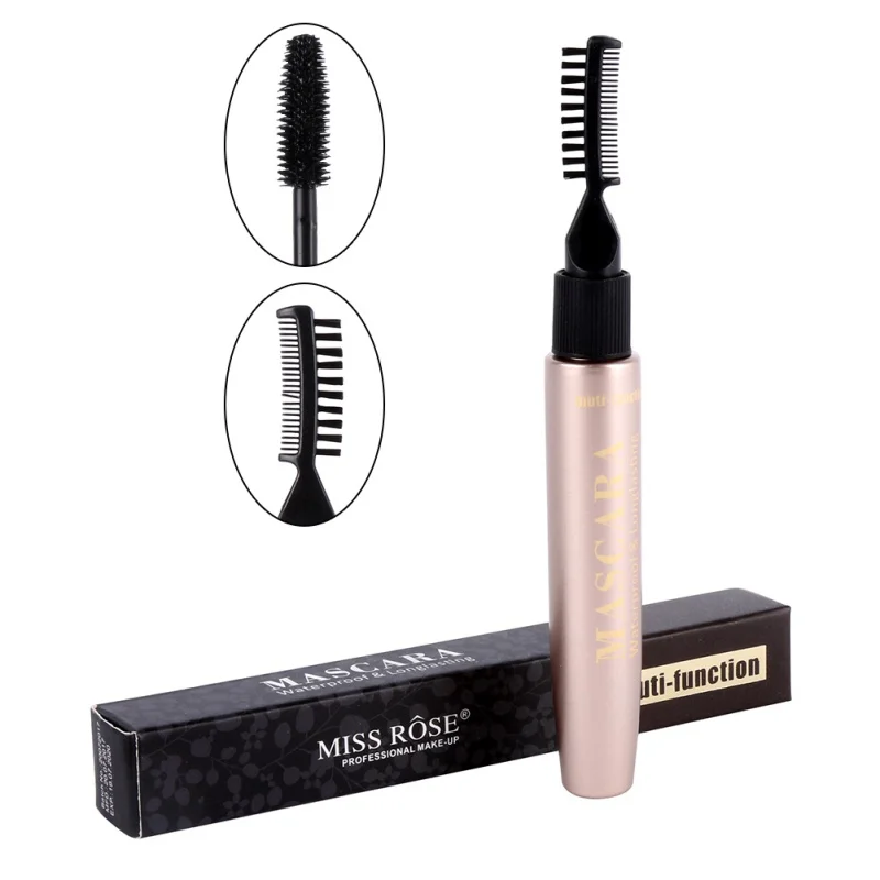 Макияж 3D тушь натуральная двойная голова волоконная кисть для туши длинные