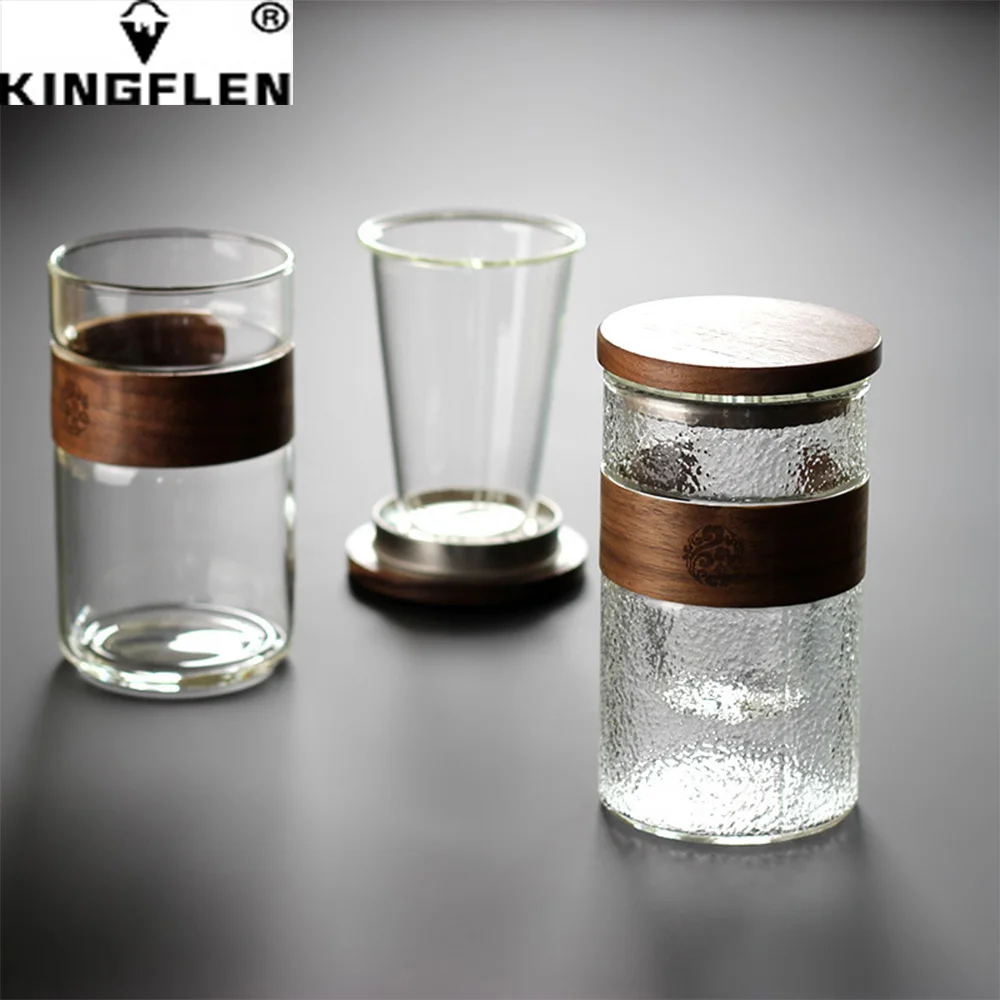 

Высококачественная силиконовая чашка в форме полумесяца с деревянным покрытием, матовая бутылка для воды с фильтром, Офисная посуда для на...