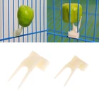 1x фотопластиковый держатель для еды, птица, вилка для фруктов, птичья клетка
