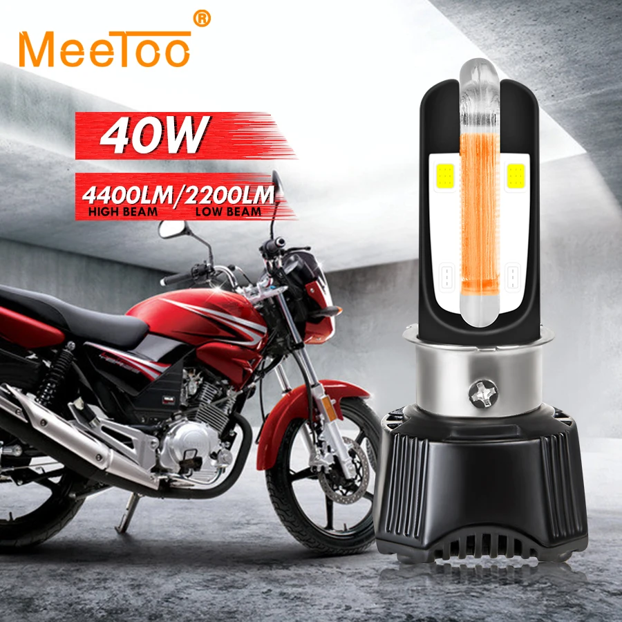 Универсальная U образная красная противотуманная фара для мотоцикла 12 В 6500K