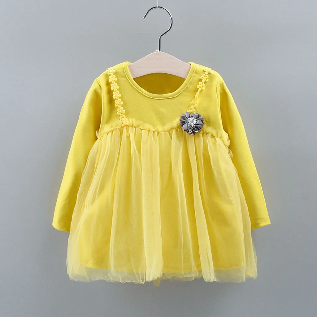 Осенние корейские платья для девочек маленькая свежая Детская кофта с длинным