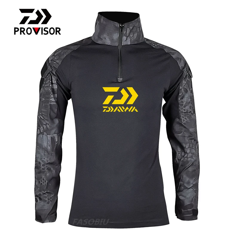 

2020 Men DAIWA Outdoor Sport Fishing Jacket Wear-resisting Anti Uv Camouflage Hiking Fishing Shirts Breathable Fishing Clothes
