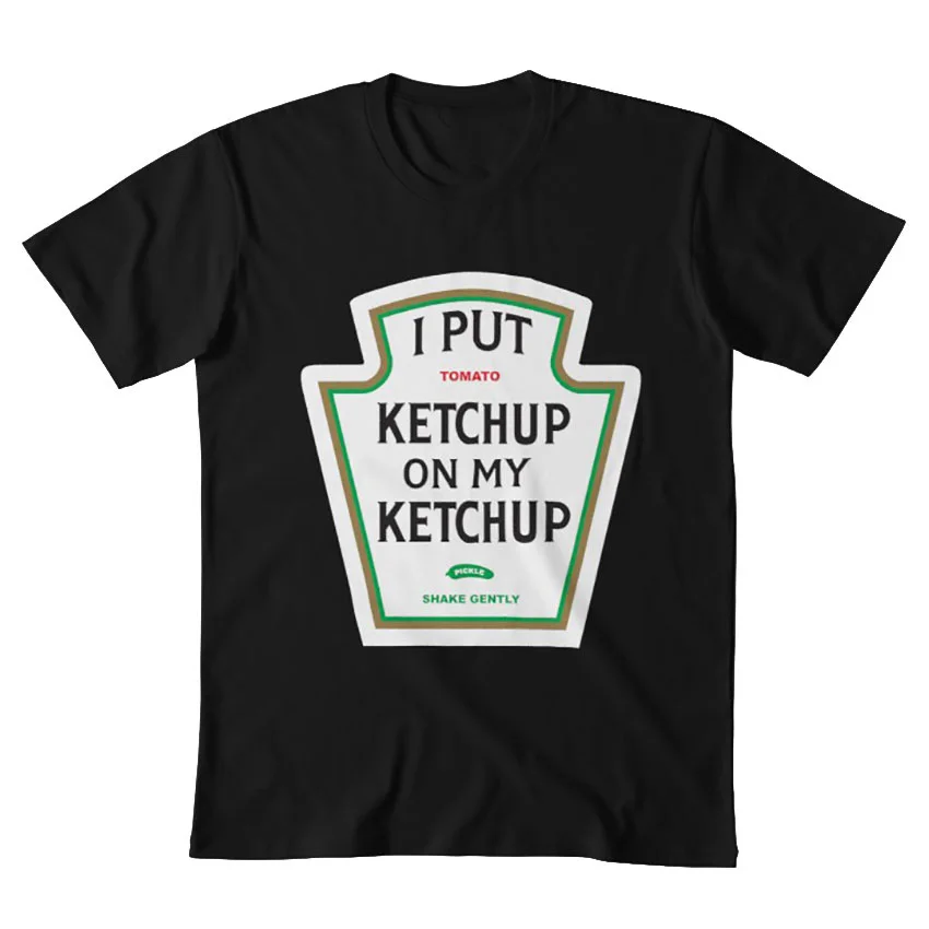 Я положила кетчуп на мой футболка кружка heinz lover addict catsup догнать | Мужская одежда