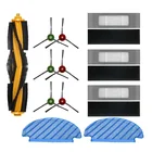 Наборы Щеток Для Ecovacs Deebot OZMO T8 T8 AIVI voum, круглая щетка, фильтр, салфетка, боковая щетка, аксессуары для одноразовая для швабры, мешок