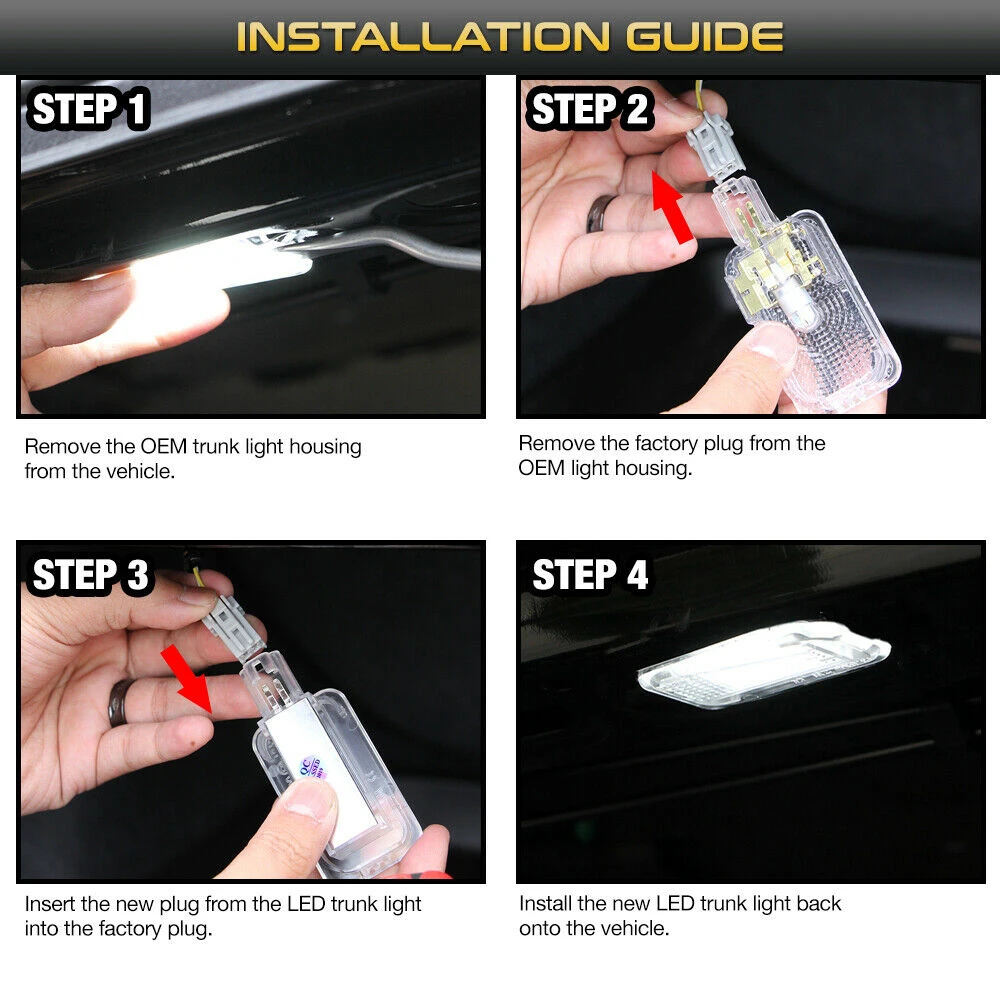 

Error Free Xenon White 18-SMD LED Luggage Compartment Interior Light Trunk Lamps For Acura MDX TL RDX TLX TSX RSX ILX Honda