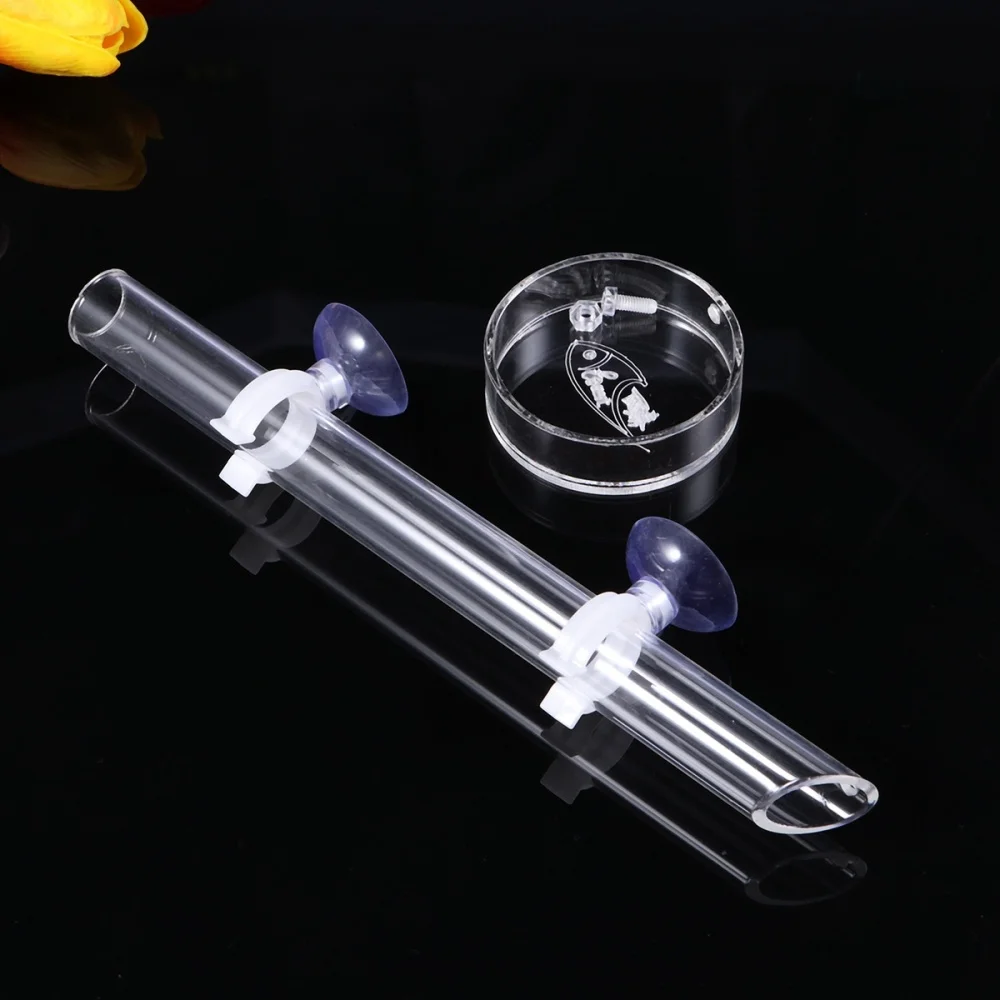 

Clear Acrylic Assembled Shrimp Feeder Tube Tray for Fish Tank Aquarium Crystal Shrimp
