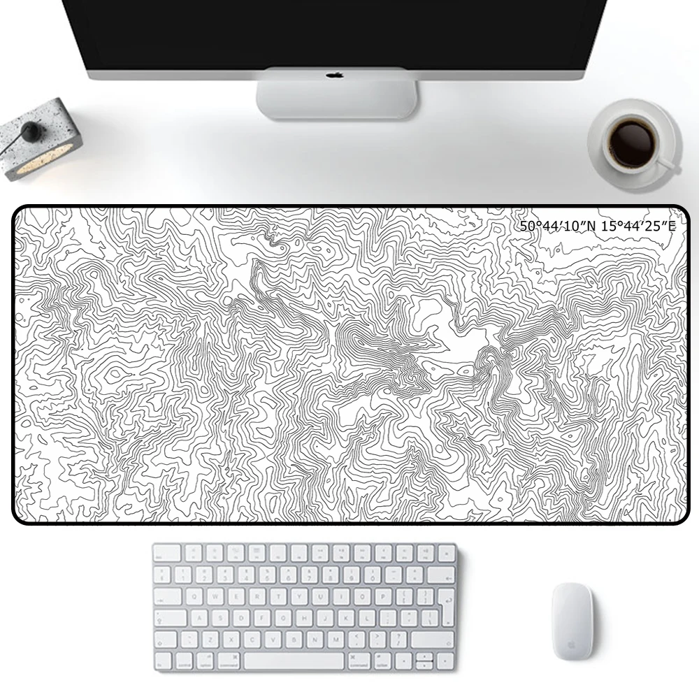 

White Mouse Pad Gray Table Pads Computer Mousepad Purple Personalized Floor Mat Office Desk Accessories Slipmat Desktop Carpet