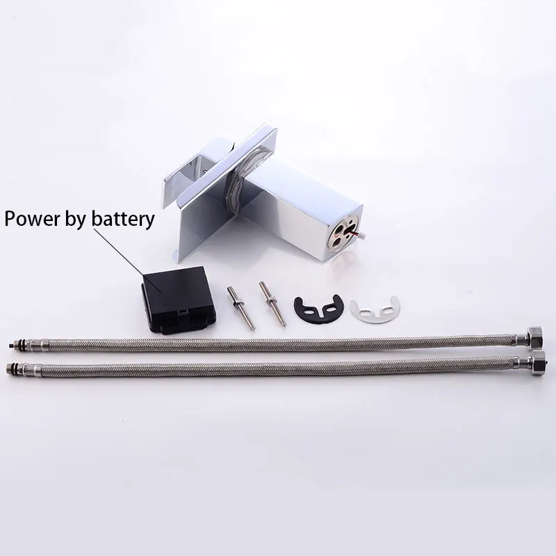 Модный светодиодный кран для раковины Watefall краны цвета меняющиеся с