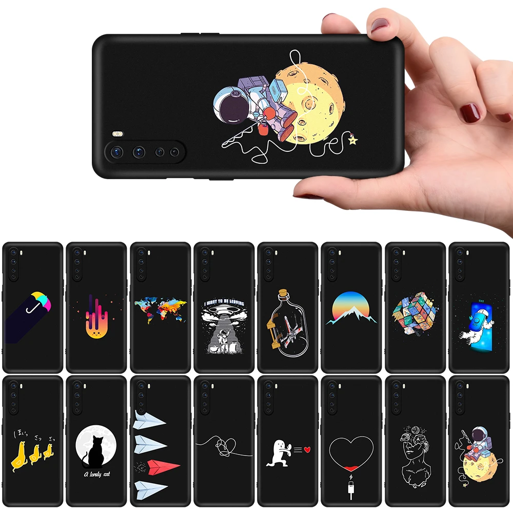 Противоударный чехол для телефона Oneplus Nord 8 7 Pro ультратонкий черный матовый с
