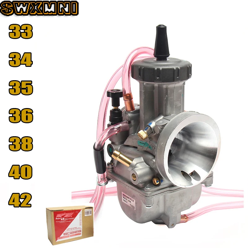 Универсальный карбюратор PWK33mm 34mm 35mm 36mm 38mm 40mm 42mm для KEIHIN 2T 4T Скутер ATV UTV 250CC 300CC 350CC