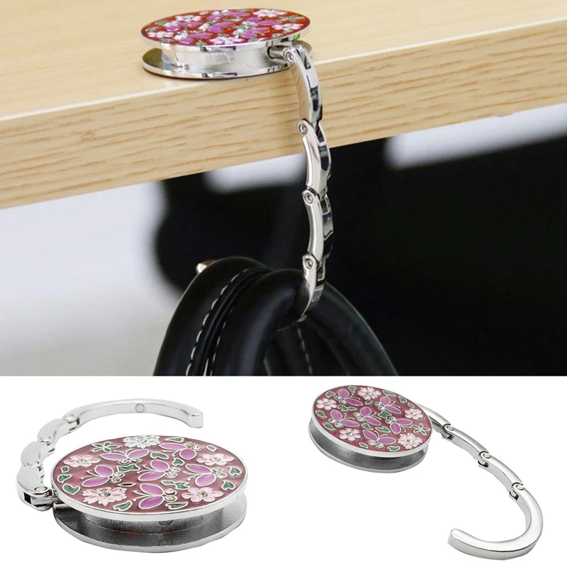 Складной мини-стол сумка крючок портативная модная металлическая в форме цветка