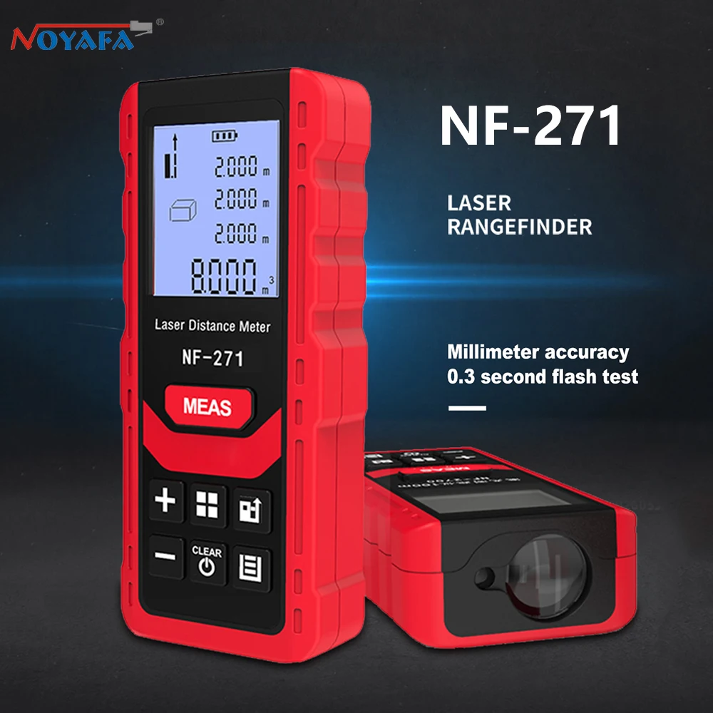 

NOYAFA NF-271 laser distance meter 40M 80M electronic roulette laser digital tape rangefinder profesional Ruler Test Tool