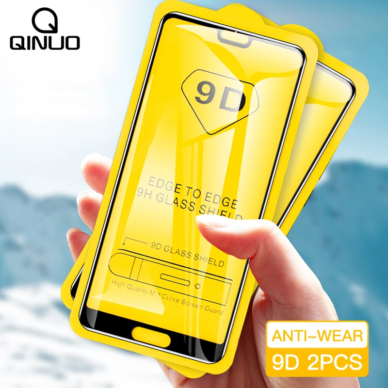 2 шт 9D полное покрытие из закаленного стекла для Huawei P10 Plus P20 P30 Lite Pro P Smart Z 2019 9H