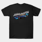 Мужскаяженская летняя черная уличная мода хип-хоп Jimmie Johnson 2021 футболка Indycar хлопковые футболки Топы с коротким рукавом