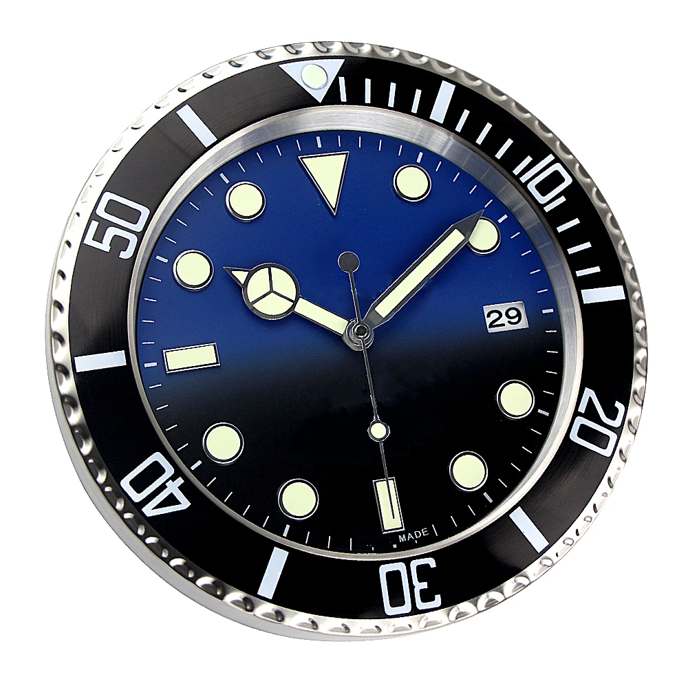 2021 металлические художественные настенные часы Роскошные 3d дизайнерские с датой