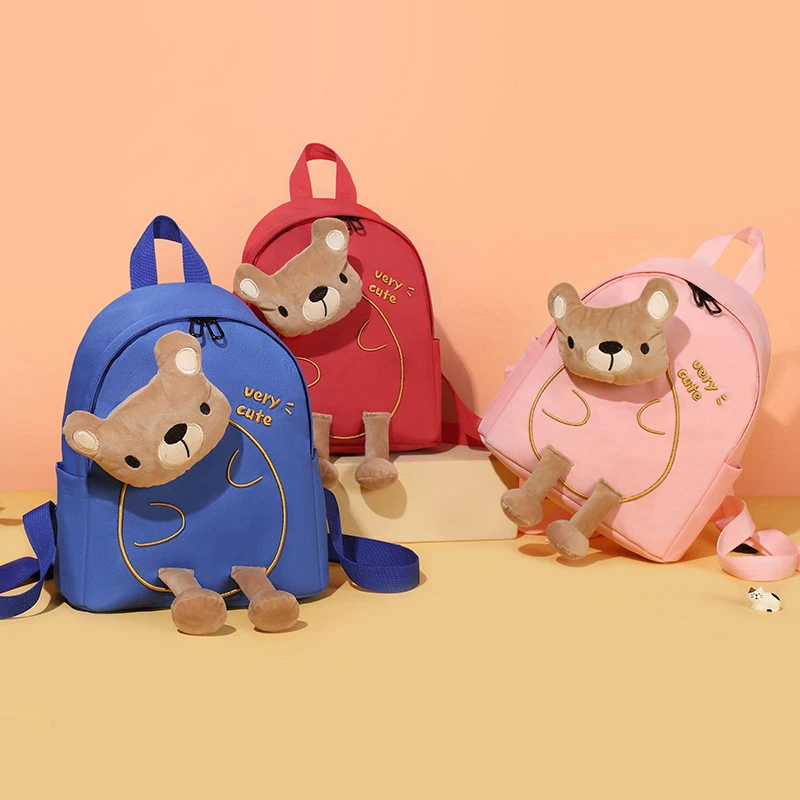 

Tamara Elementary School Bag New Cartoon Cute Animal Bear Children's Backpack Fashion Simple and Lightweight Toddler Bag