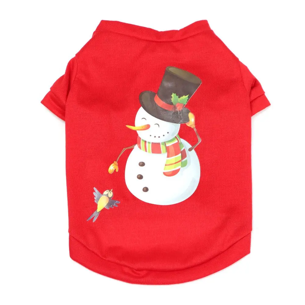 Мягкая осенне зимняя одежда для домашних животных Рождественская Одежда собак