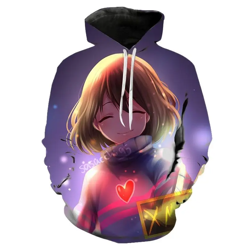 Толстовка с капюшоном Undertale Sans для мужчин и женщин детские толстовки 3D принтом