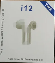Bluetooth наушники i12 TWS 15 шт. беспроводные вкладыши для бизнеса Спортивная гарнитура