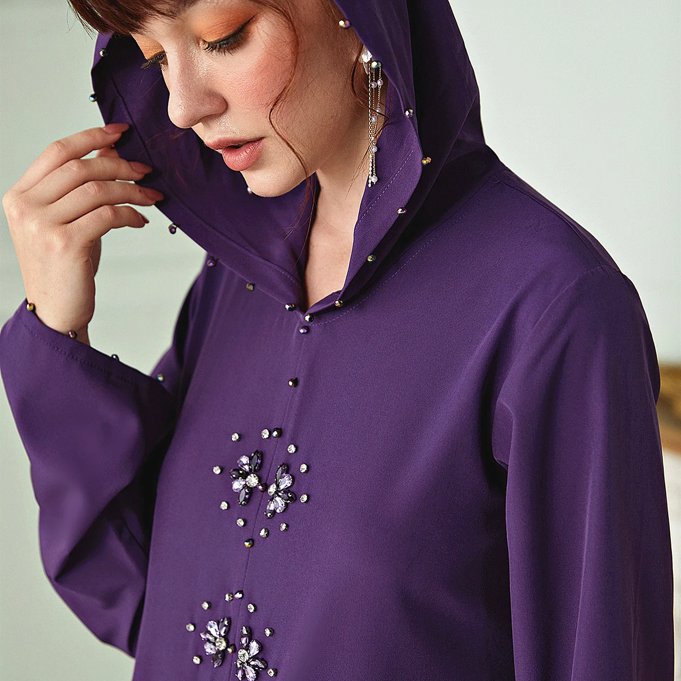 

Eid Ramadan Kaftan Dubai Abaya Turkey Hijab Muslim Dress Abayas For Women Caftan Robe Musulman De Mode Oman Islamic Clothing