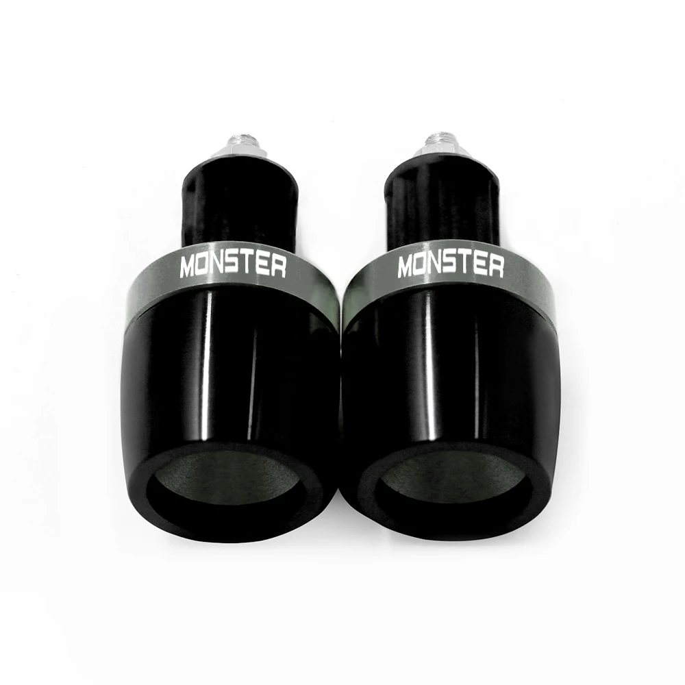 Для Ducati MONSTER 400 620 695 696 796 821 1100 1200 7/8" Мотоцикл Универсальные концы рукояток руля с пробкой на конце.