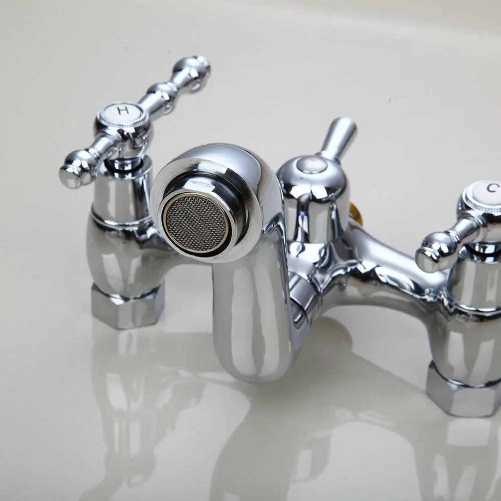 HAIP хромированный латунный полированный настенный смеситель для ванной комнаты