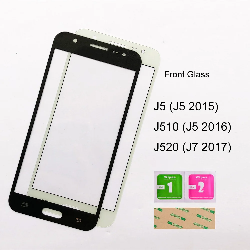 Мобильная панель стекла для Samsung Galaxy J5 2016 2017 J510 J530 Переднее стекло (без сенсорного