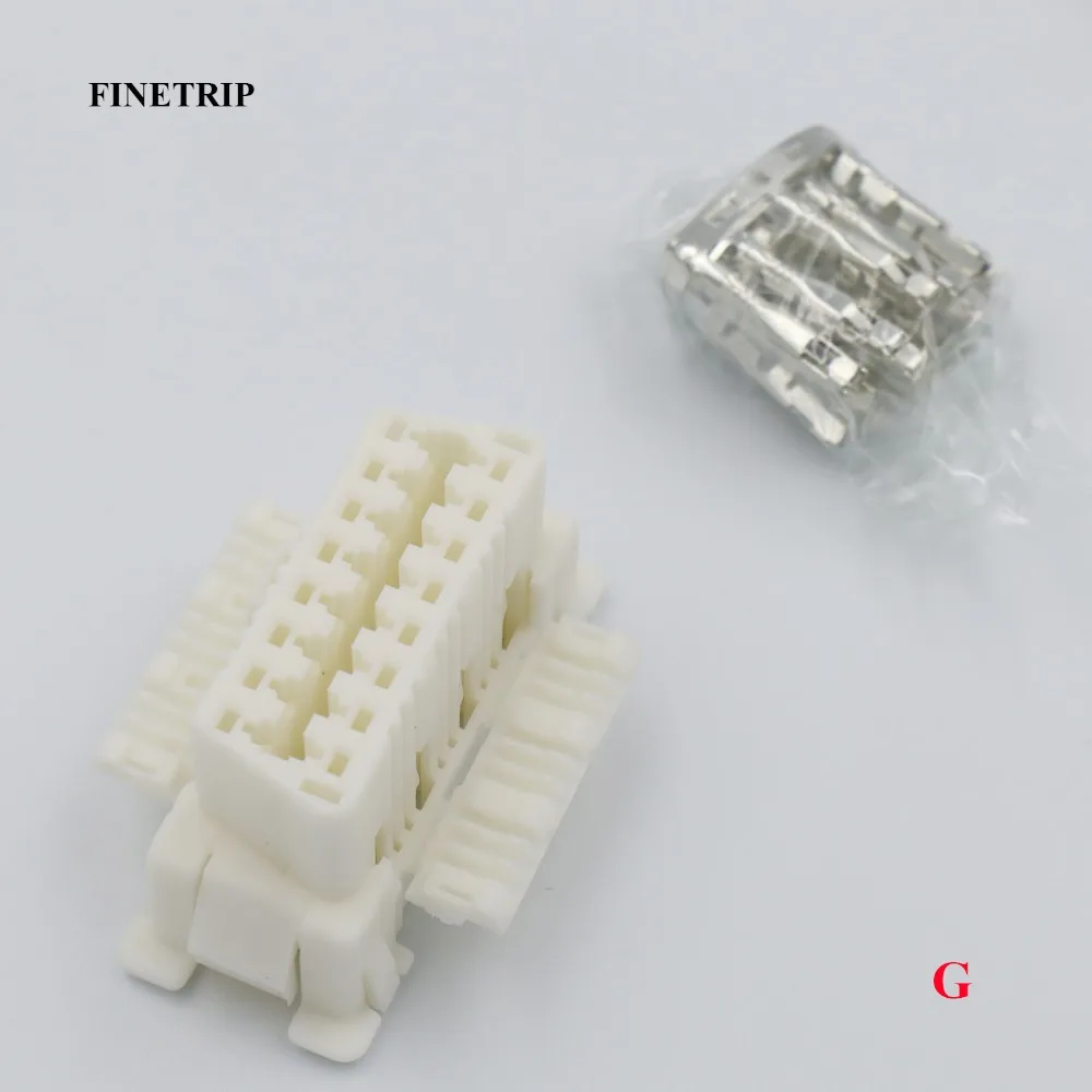 FINETRIP J1962F интерфейс оболочки DIY 16pin OBD-II разъем автомобиля obd2 гнездовой разъем