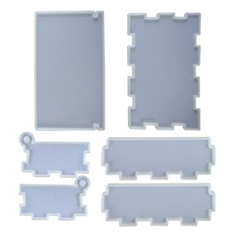 

2021 New DIY Epoxy Crystal Resin 1 Set Domino Resin Storage Box Mould for DIY Jewelry Holder Home Decoration