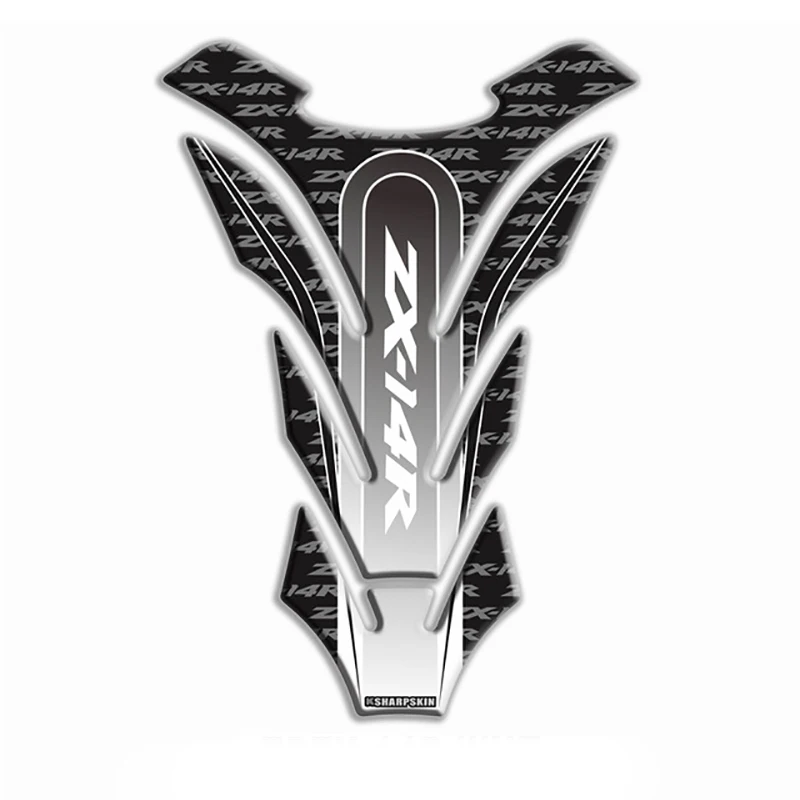 

High Quality 3D Motorcycle For Kawasaki ZX14R zx-14r ZX-14R Fuel Tank Pad Protective Decorative Stickers Decals Sticker LOGO