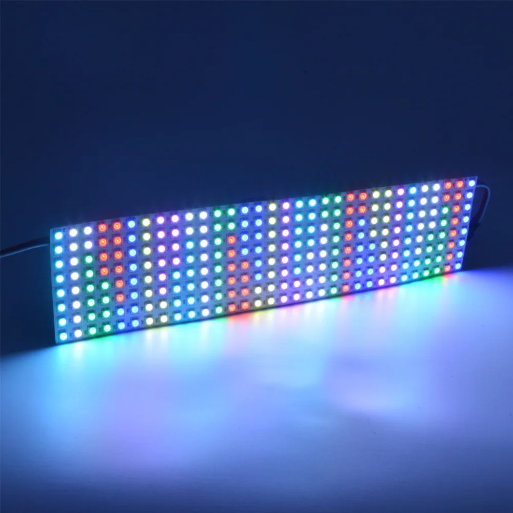 8*8/16*16/8*32 WS2812B панель SK6812 Ragid панель Адресуемая 5050 RGB DC5V черный белый полноцветный экран дисплея Гибкая панель