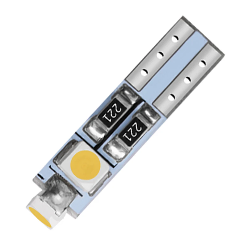 500 шт. большая акция T5 3 светодиодный 1210 3528 SMD чистый белый Автомобильный датчик