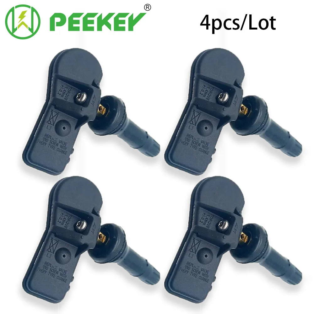 

PEEKEY 4pcs TPMS Tire Pressure Monitor Sensor For Peugeot 207 301 308 3008 408 508 5008 For Citroen C4 C5 DS4 DS5 9811536380