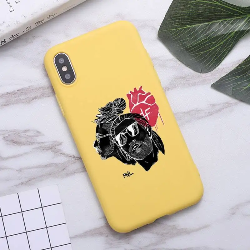 

PNL Rapper QLF singer high quality shell Phone Case Candy Color for iPhone 6 7 8 11 12 s mini pro X XS XR MAX Plus