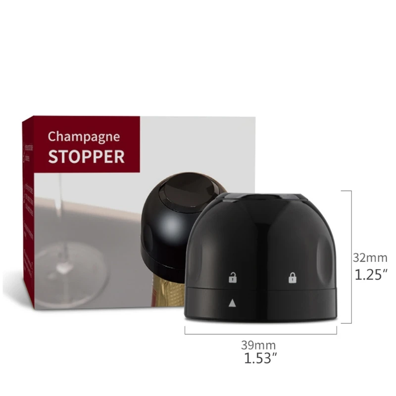 

Sealed Champagne Cork Leak-Proof Wine Bottle Stoppers Portable Reusable Closures for Sparkling Fresh Wine Closings Canned 28GF