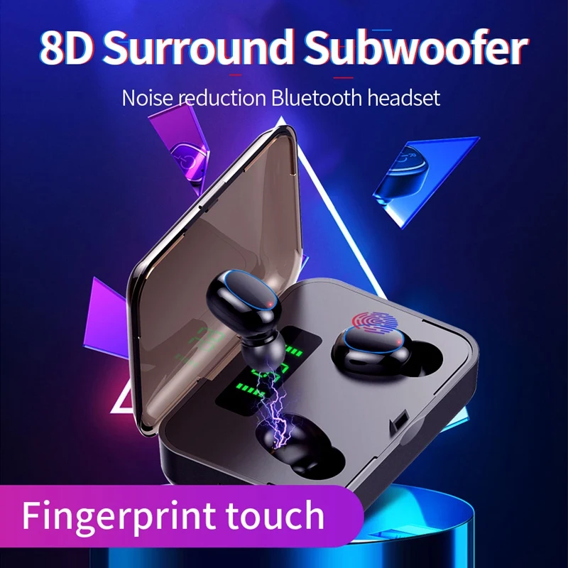 A2S TWS 5 0 Bluetooth гарнитура стерео наушники беспроводные спортивные для смартфона Xiaomi