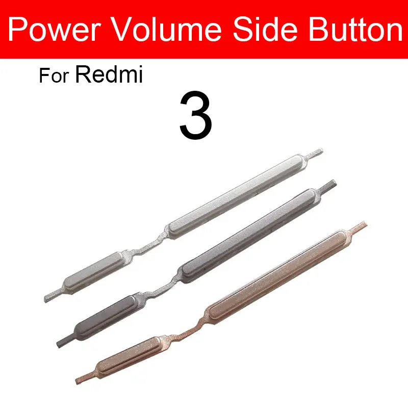 Боковая кнопка регулировки громкости для Xiaomi Redmi 3 4A 4X включения/выключения