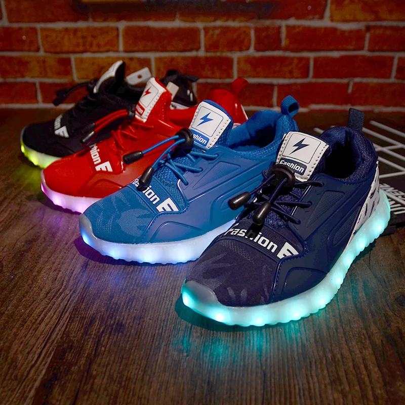Светящиеся кроссовки со светодиодной подсветкой, Размеры 26-37 от AliExpress RU&CIS NEW
