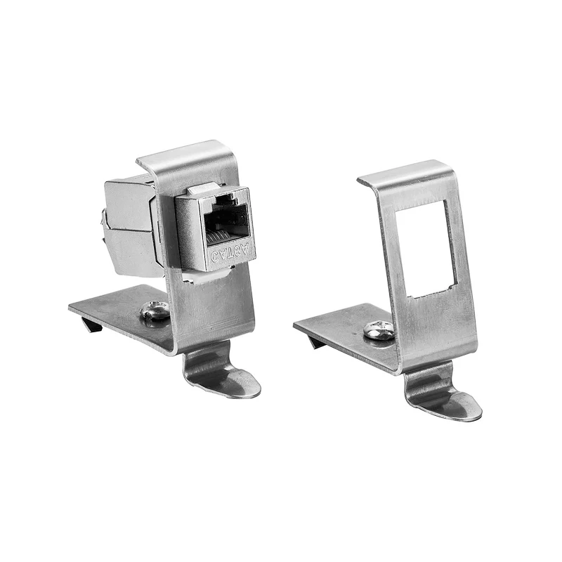 1-Port Keystone Jack держатель RJ45 для 35 мм DIN-рейки электрическая распределительная