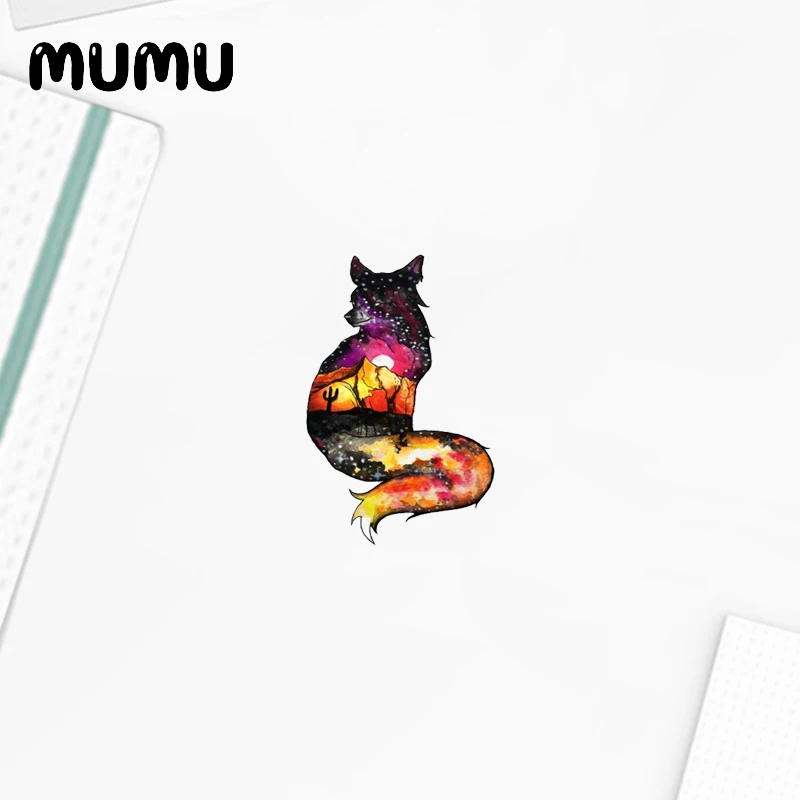 Акриловая брошь в виде звездного волка булавка для лацкана форме Галактики