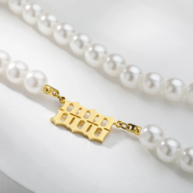 Женское Ожерелье с имитацией под жемчуг номером ангела | Украшения и аксессуары