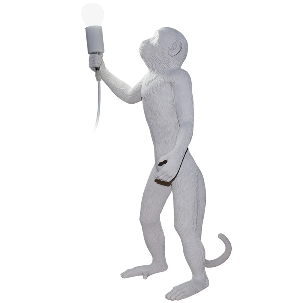 

Modern Resin Monkey Led Wall Lamp, Industrial Style Decorative Lamp, Living Room Animal Wall Lamp, Hotel Bedroom Indoor Lighting