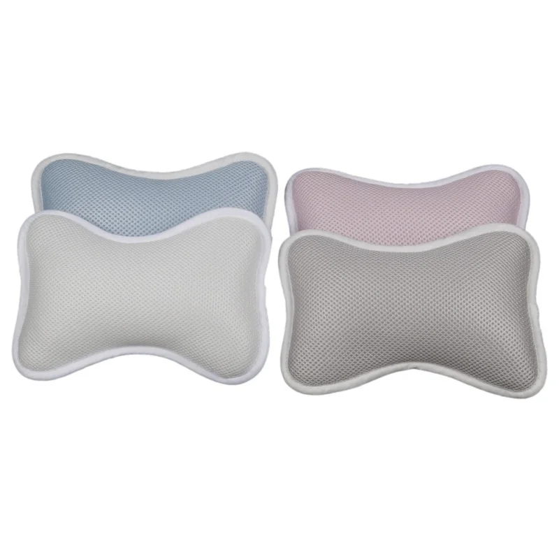 Сетчатая 3d подушка для ванны с присосками поддержка шеи и плеч домашние спа