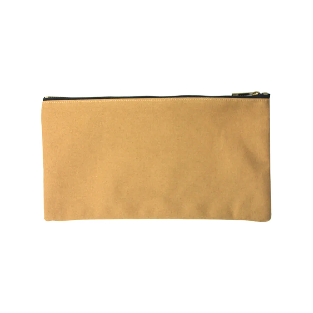 

4pcs Portable Small Things Storage Outdoor Lightweight Garden Gift Zipper Tool Bag Canvas Pouch Single Layer Heavy Duty