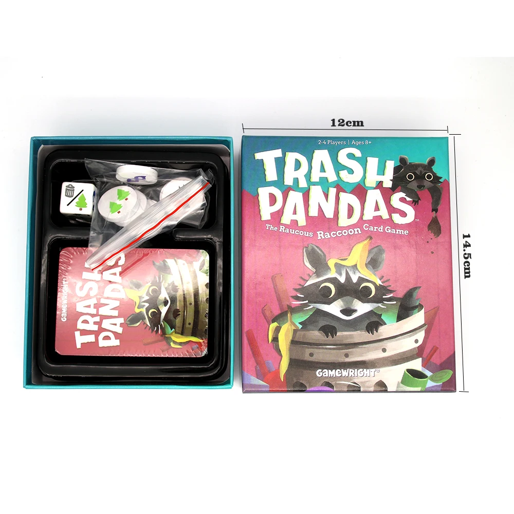 Игра игра в мусорные панды неутомный енот карточная игрушка вечерние Ринок