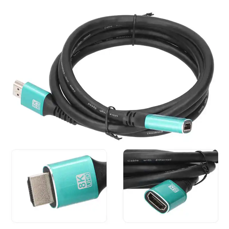 

1.5m Hd Multimedia Interface Cable 1.5m HD Multimedia Interface Male to Female Extension Cable 60Hz/4K 120Hz for TV PC