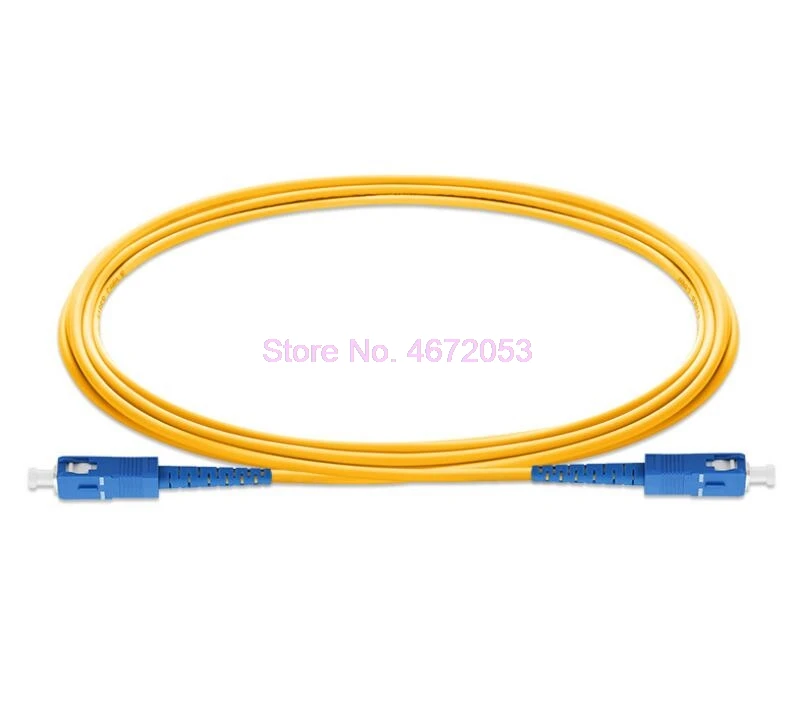 200pcs/lot SC UPC 3M Simplex mode fiber optic patch cord 2.0mm or 3.0mm FTTH jumper cable | Мобильные телефоны и