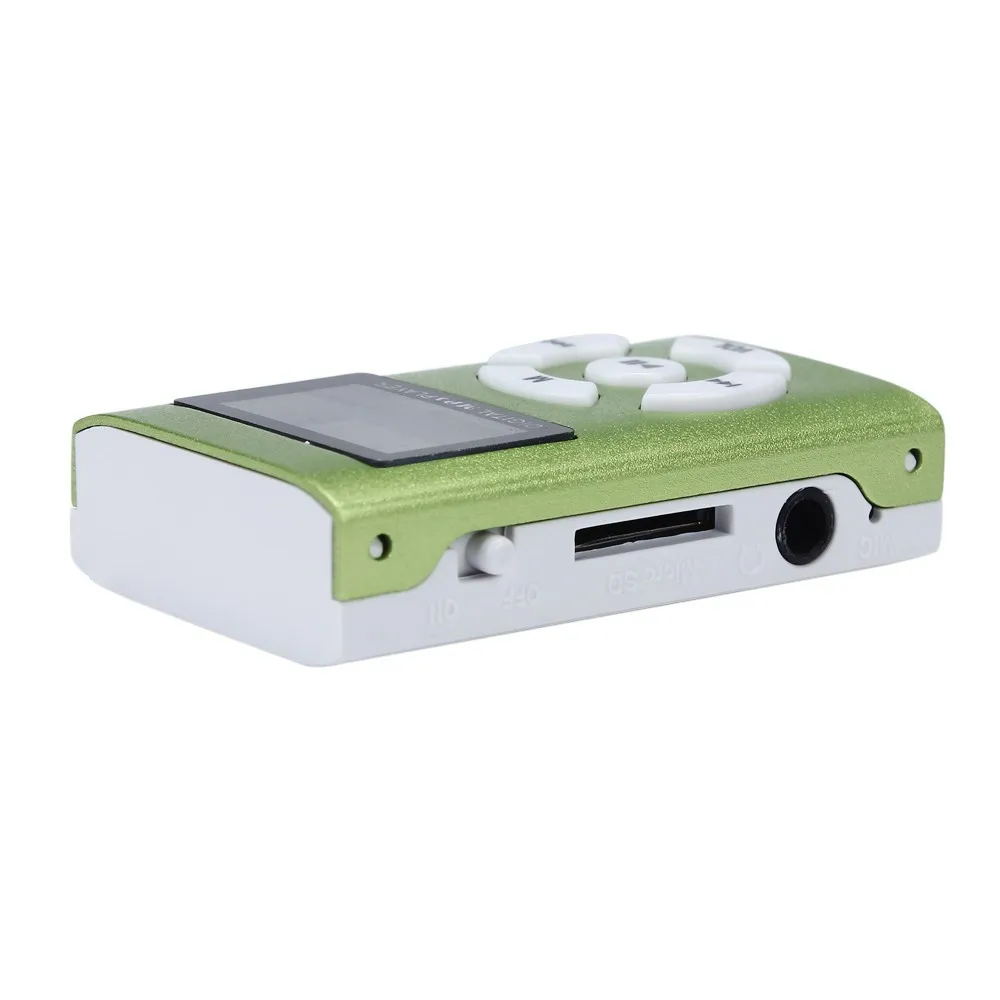 

mp3 player USB Mini MP3 Player LCD Screen Support 32GB Micro SD TF Card sport mp3 music player walkman Green
